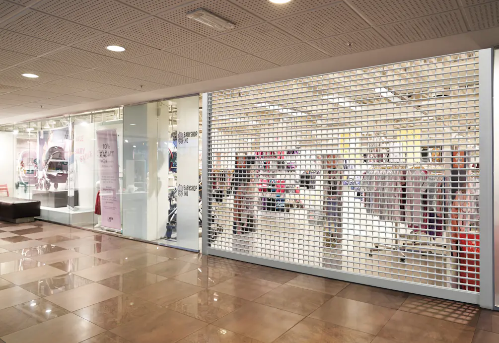 Dicht rolhek van kinderwinkel